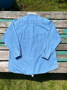 Vintage Woolrich Denim Button Up Shirt (XL)