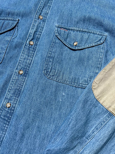 Vintage Woolrich Denim Button Up Shirt (XL)