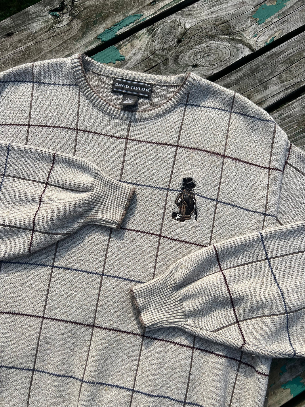 Vintage Golf Embroidered Sweater (L)