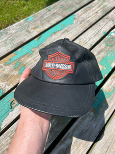 Vintage Harley Davidson Leather Hat