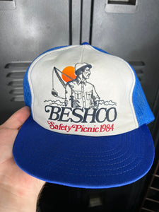 Vintage 1984 Safety Picnic Trucker Hat