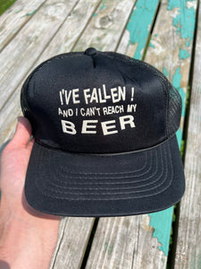 Vintage I Can’t Reach My Beer Trucker Hat