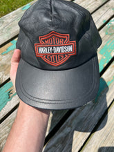 Load image into Gallery viewer, Vintage Harley Davidson Leather Hat
