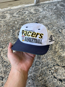 Vintage Indiana Pacers Logo Athletic SnapBack Hat
