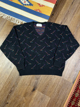 Load image into Gallery viewer, Vintage Carmel Pattern Knit Sweater (XL)
