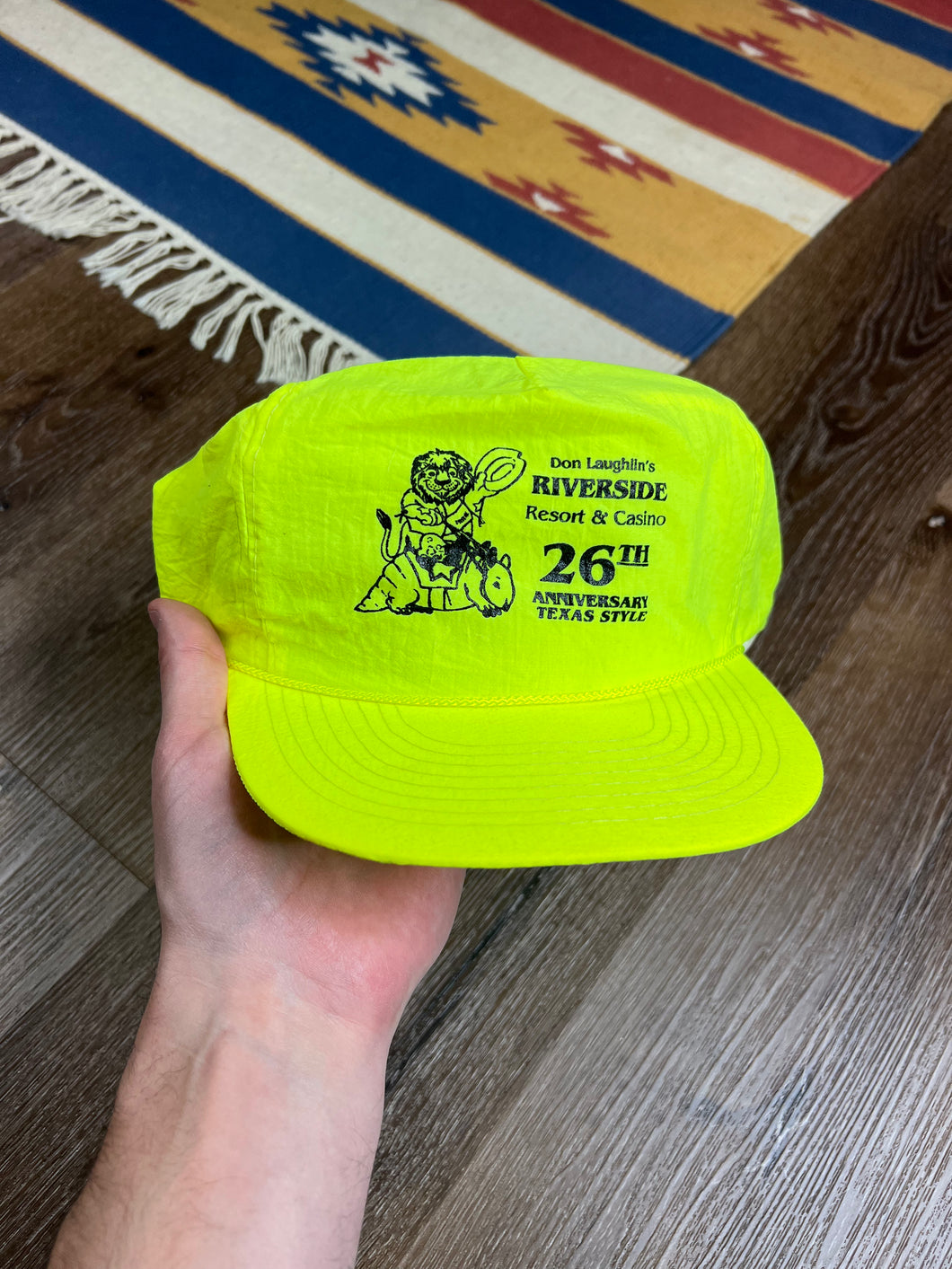 Vintage Riverside Casino Neon SnapBack Hat
