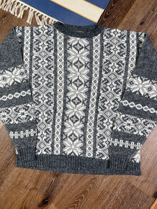 Vintage Le Tigre Grey/White Knit Sweater (XL)