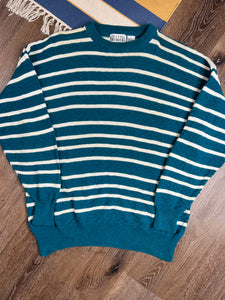 Vintage City Streets Striped Sweater (L)