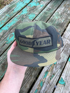 Vintage Camo Goodyear Foam Trucker Hat