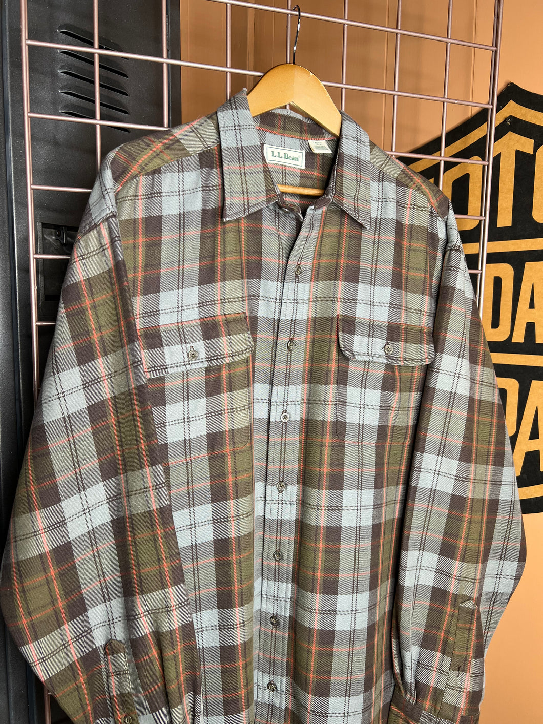 Vintage LL Bean Brown Flannel Shirt(XL)