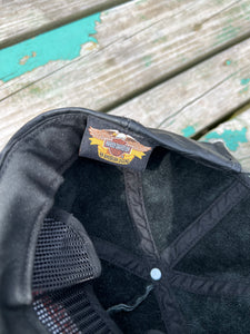 Harley Davidson Leather Strapback Hat